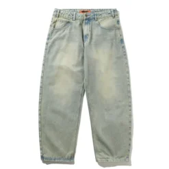Scorpion Stitch Denim Jeans, Tinted Light Blue