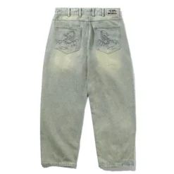 Scorpion Stitch Denim Jeans, Tinted Light Blue