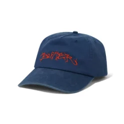 Scrawling 5 Panel Cap, Washed Navy