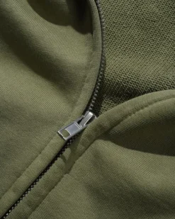 Scrawling Zip-Thru Hood, Washed Dull Army