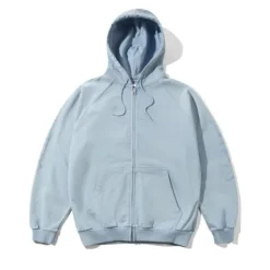 Scrawling Zip-Thru Hood, Washed Ocean