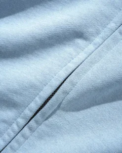 Scrawling Zip-Thru Hood, Washed Ocean