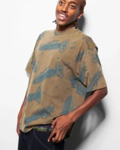 Screw Tee, Washed Fatigue