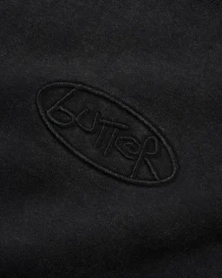 Scrubbed Crewneck, Black