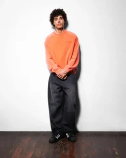 Scrubbed Crewneck, Fern