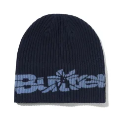 Smashed Logo Knit Skully Beanie, Navy