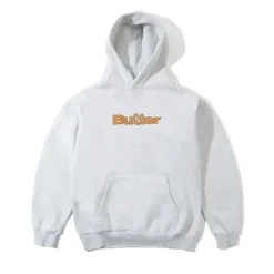 Smashed Logo Pullover Hood, Ash