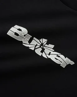 Smashed Logo Tee, Black
