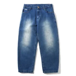 Spike Denim Jeans, Distressed Indigo