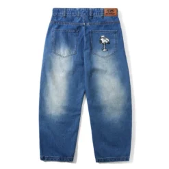 Spike Denim Jeans, Distressed Indigo