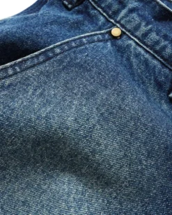 Spike Denim Jeans, Distressed Indigo