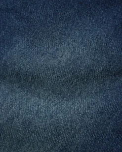 Straight Leg Denim Jeans, Distressed Indigo