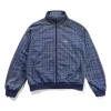 Tricot Jacket, Navy Plaid