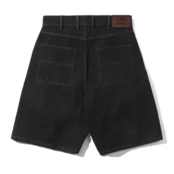 Trim Denim Shorts, Rinsed Black