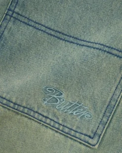 Trim Denim Shorts, Sunfade Blue