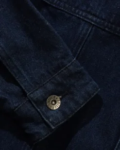 Trucker Denim Jacket, Dark Blue