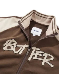 Tunnel Fleece Track Jacket, Chocolate / Beige