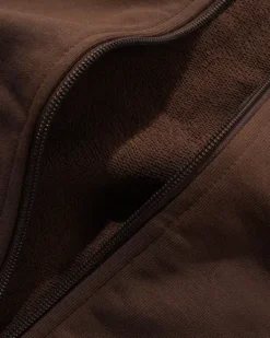 Tunnel Fleece Track Jacket, Chocolate / Beige