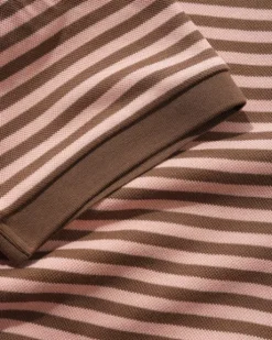 Tunnel S/S Polo Shirt, Brown / Salmon