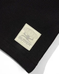 Waffle L/S Top, Black