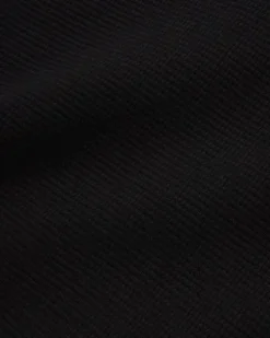 Waffle L/S Top, Black