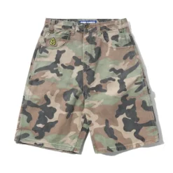 Weathergear Denim Shorts, Woodland Camo