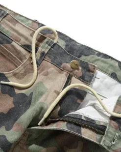 Weathergear Denim Shorts, Woodland Camo
