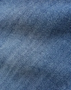 Wide Cut Denim Jeans, Vertical Stripe