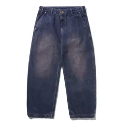 Work Pants, Distressed Tinted Indigo